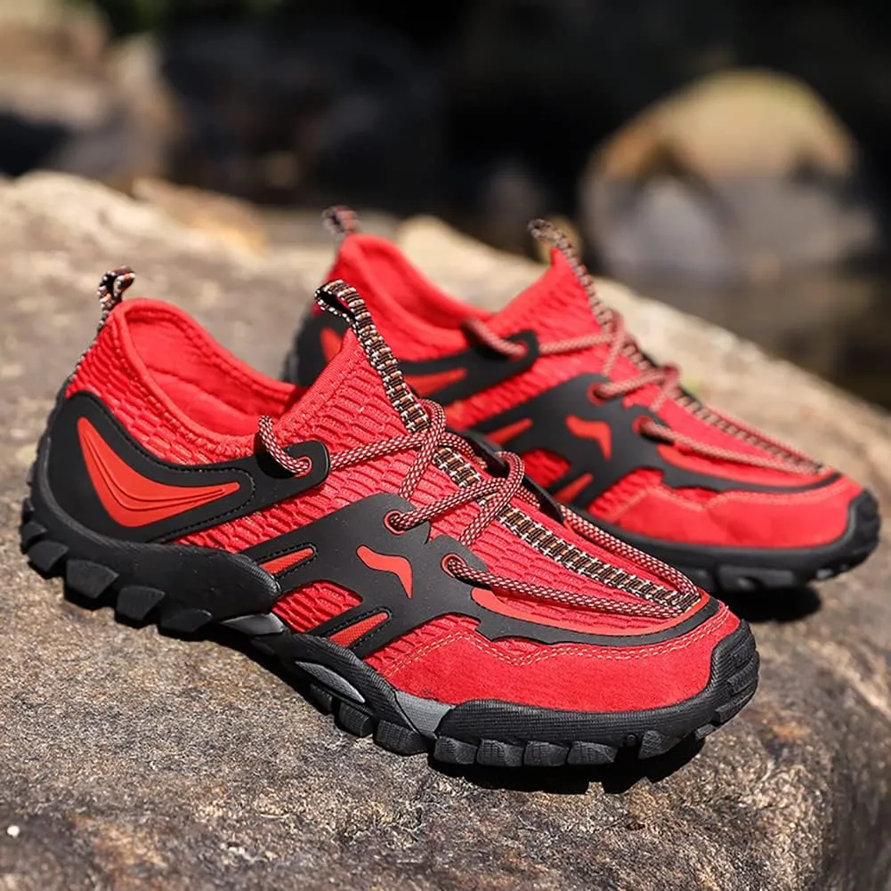 Men's Outdoor Hiking Shoes Summer Fashion Mesh Breathable Travel Shoes Field Adventure