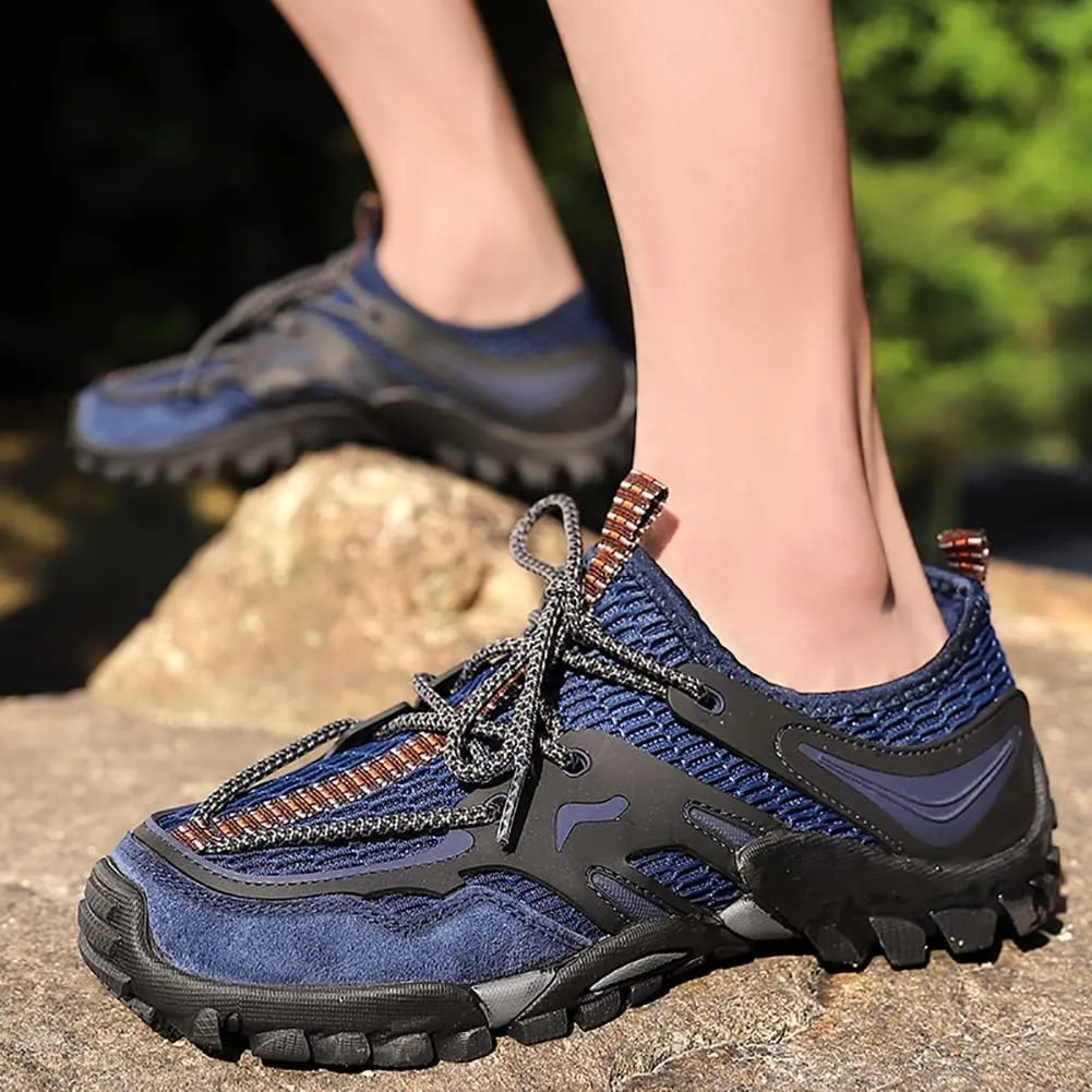 Men's Outdoor Hiking Shoes Summer Fashion Mesh Breathable Travel Shoes Field Adventure