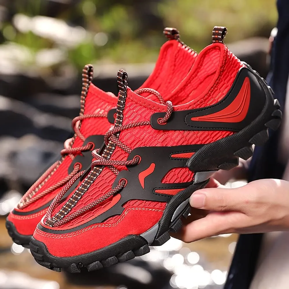 Men's Outdoor Hiking Shoes Summer Fashion Mesh Breathable Travel Shoes Field Adventure