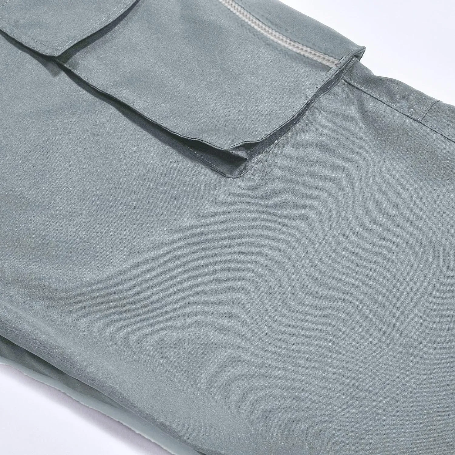 Mens Sweatpants Pants Solid Color Track Cuff Lace up Workout Pants with Pocket Trousers with Zipper Pockets
