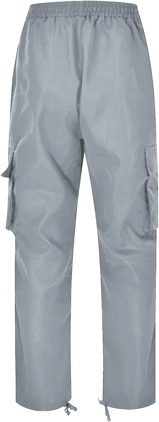 Mens Sweatpants Pants Solid Color Track Cuff Lace up Workout Pants with Pocket Trousers with Zipper Pockets