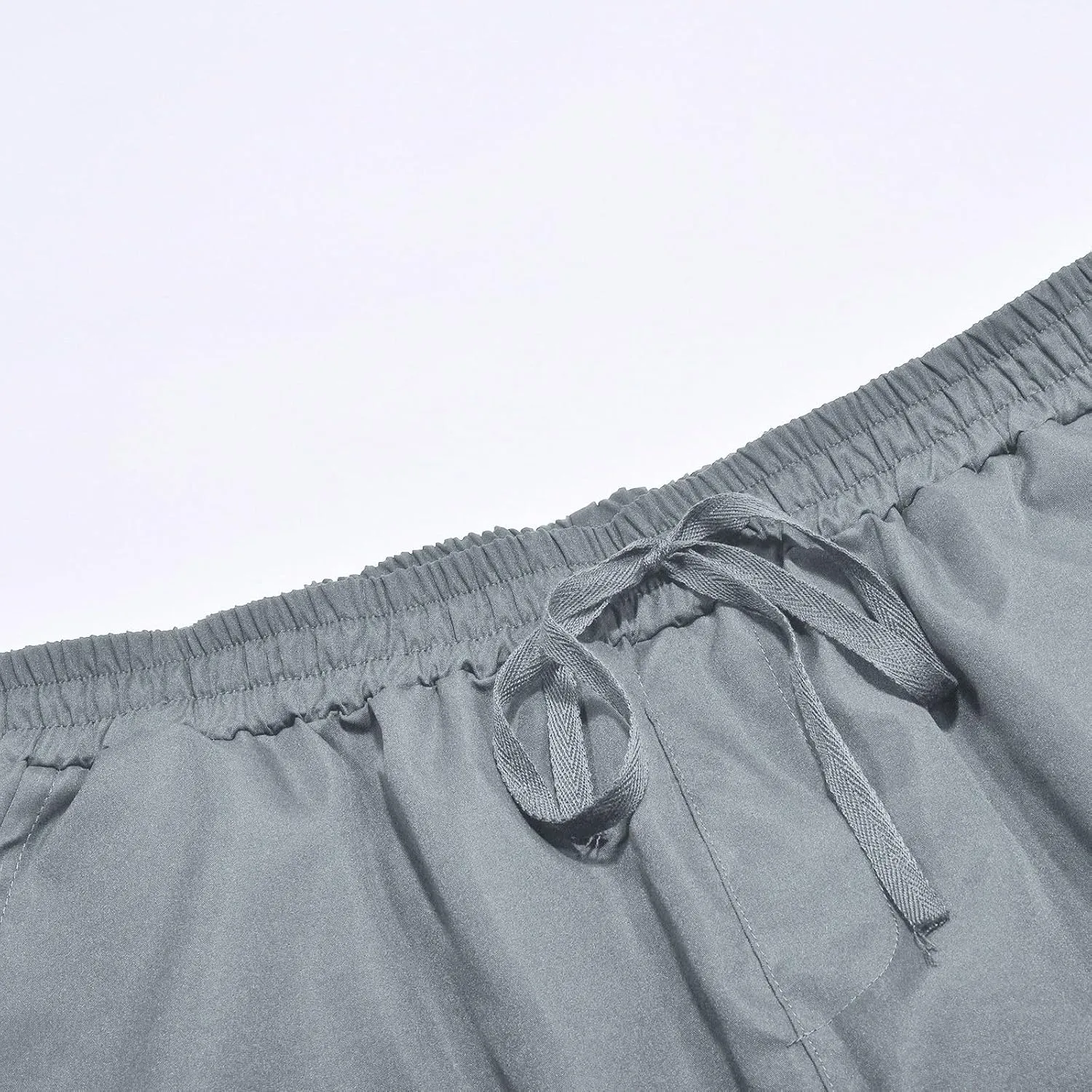 Mens Sweatpants Pants Solid Color Track Cuff Lace up Workout Pants with Pocket Trousers with Zipper Pockets