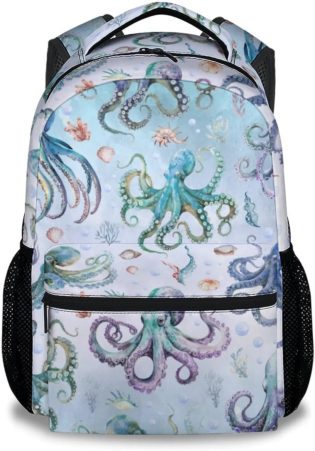 Mercuryelf Backpack for Boys - 17 Inch Bookbag for Primary Middle College - Cute Octopus Backpacks - Children's School Bag