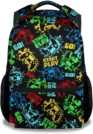 Mercuryelf Backpack for Boys, 17 Inch Gaming Backpacks for School Travel, Fashion Gamer Bookbag for Kids