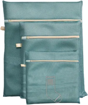 Mesh Laundry Bag, Strong Permeable Mesh Bags, with Zipper Delicate Mesh Laundry Washing Bags (Style d)
