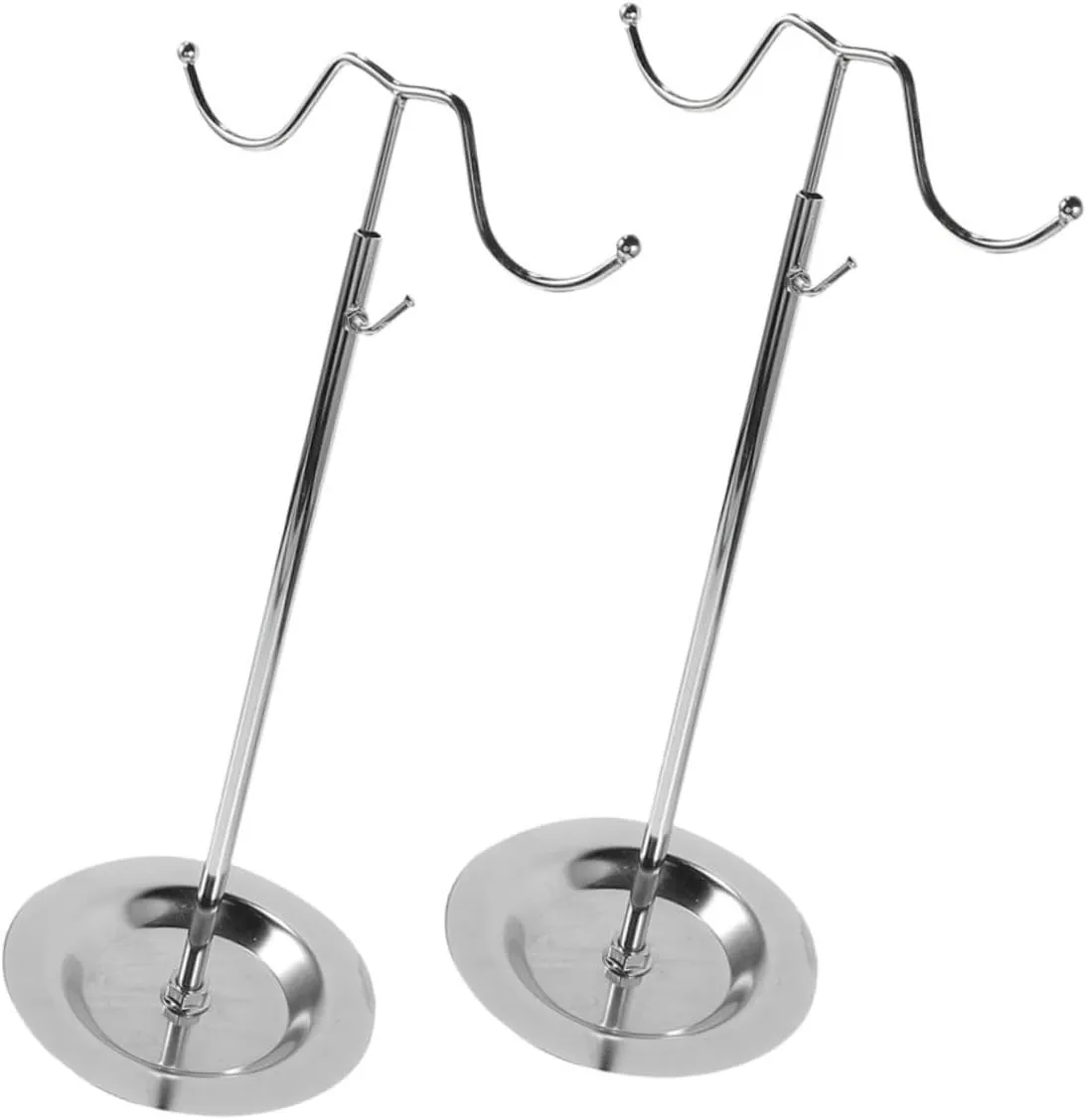 Metal Purse Display Holder 2pcs Handbag Stand Desktop Bag Rack Purse Hanger Stand