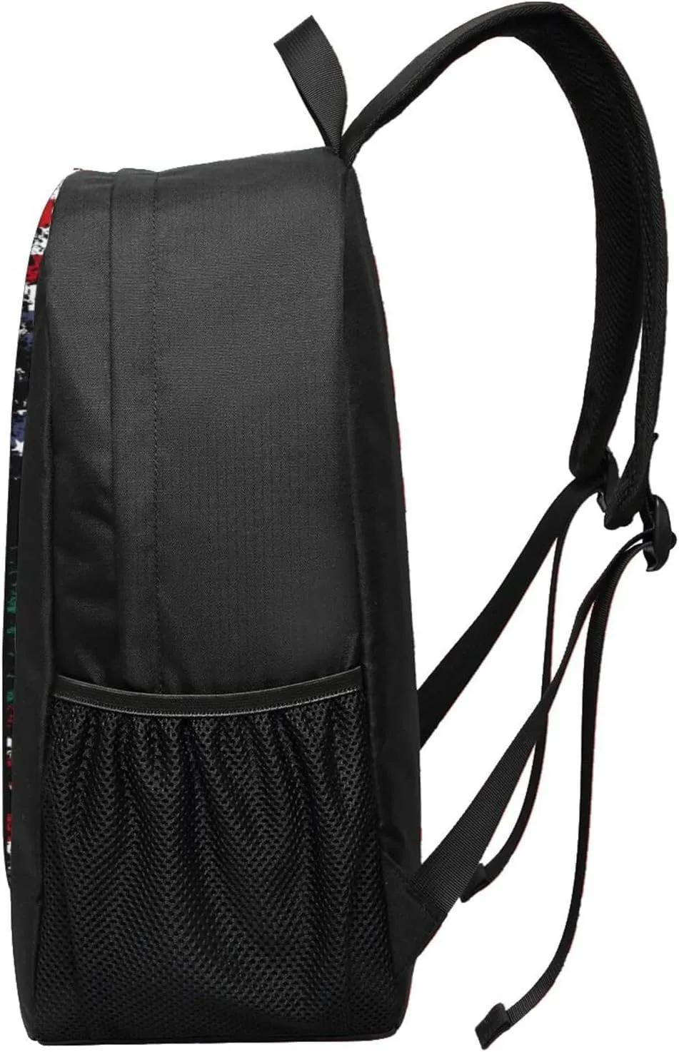 Mexican American Flag Casual Backpacks Sports Backpack Large Capacity Travel Rucksack Laptop Daypack with Multi-Pockets Adjustable Strap Work Bag for Hiking