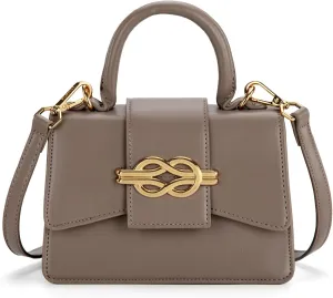 Milan Chiva Small Top Handle Purses for Women Mini Satchel Crossbody Bag Elegant Square Bag