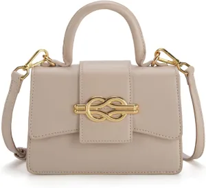 Milan Chiva Small Top Handle Purses for Women Mini Satchel Crossbody Bag Elegant Square Bag