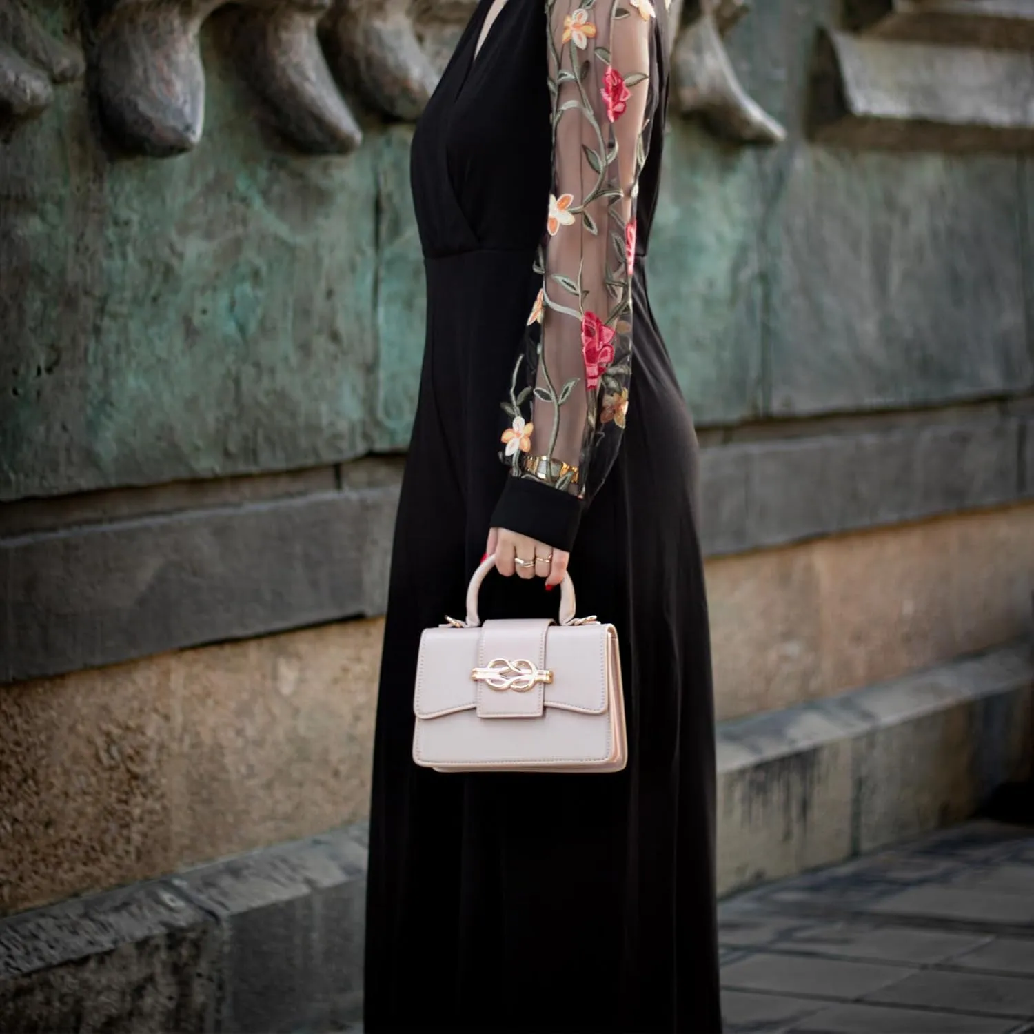 Milan Chiva Small Top Handle Purses for Women Mini Satchel Crossbody Bag Elegant Square Bag