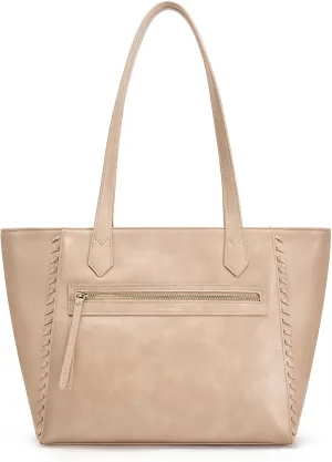 Missnine Tote Bag for Women, PU Leather Ladies Purses, Top-Handle Satchel Handbags with Braided Design for Work, Travel