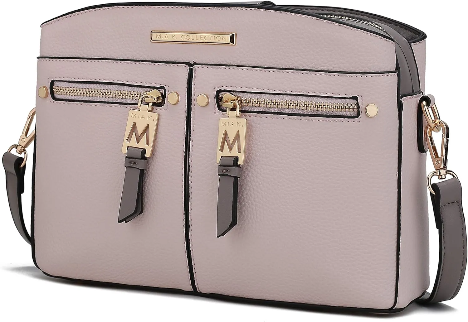 MKF Collection Crossbody Bag for Women, PU Leather Pocketbook Handbag, Side Messenger Bag, Shoulder Crossover Bag by Mia K