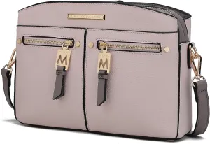 MKF Collection Crossbody Bag for Women, PU Leather Pocketbook Handbag, Side Messenger Bag, Shoulder Crossover Bag by Mia K