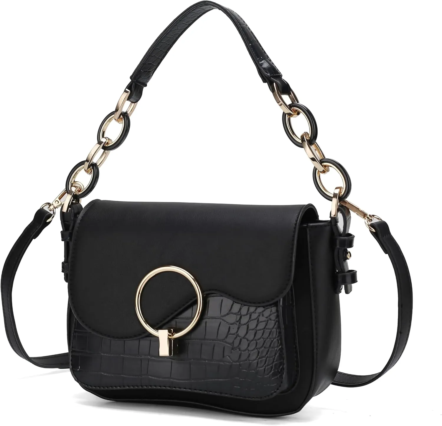 MKF Collection Satchel Bags for Women, Vegan Leather Shoulder bag, Crossbody bag Handbag Purse by Mia K