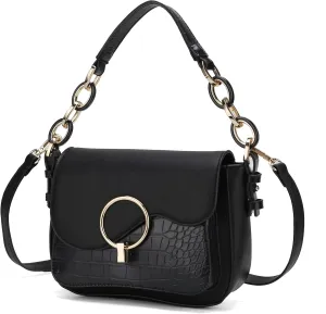 MKF Collection Satchel Bags for Women, Vegan Leather Shoulder bag, Crossbody bag Handbag Purse by Mia K