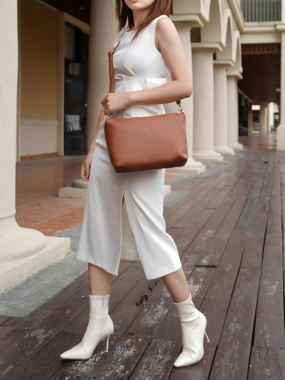 MKF Collection Tote Bag & Crossbody Set, Vegan Leather Top-Handle Shoulder bag Handbag Pouch Purse