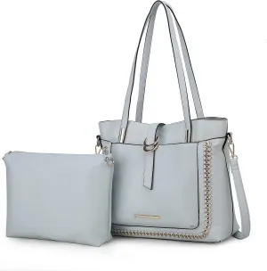 MKF Collection Tote Bag & Crossbody Set, Vegan Leather Top-Handle Shoulder bag Handbag Pouch Purse