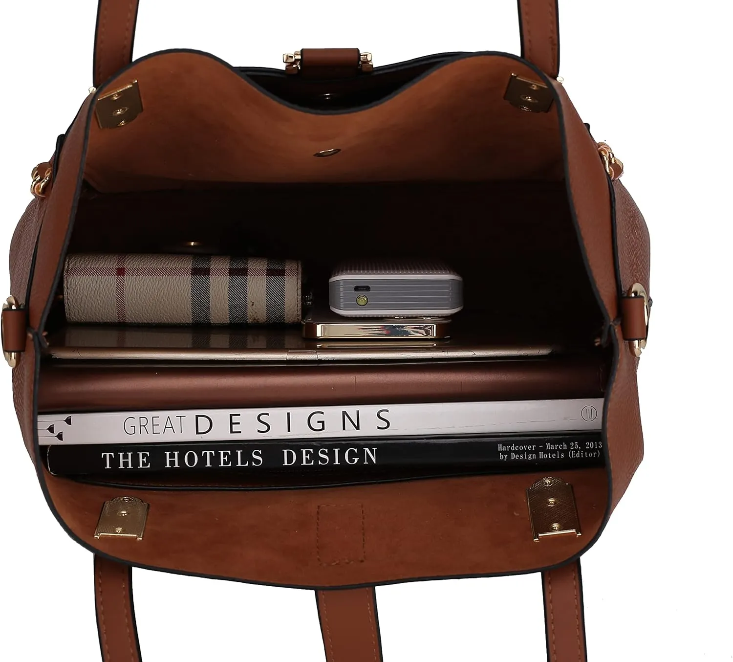 MKF Collection Tote Bag & Crossbody Set, Vegan Leather Top-Handle Shoulder bag Handbag Pouch Purse