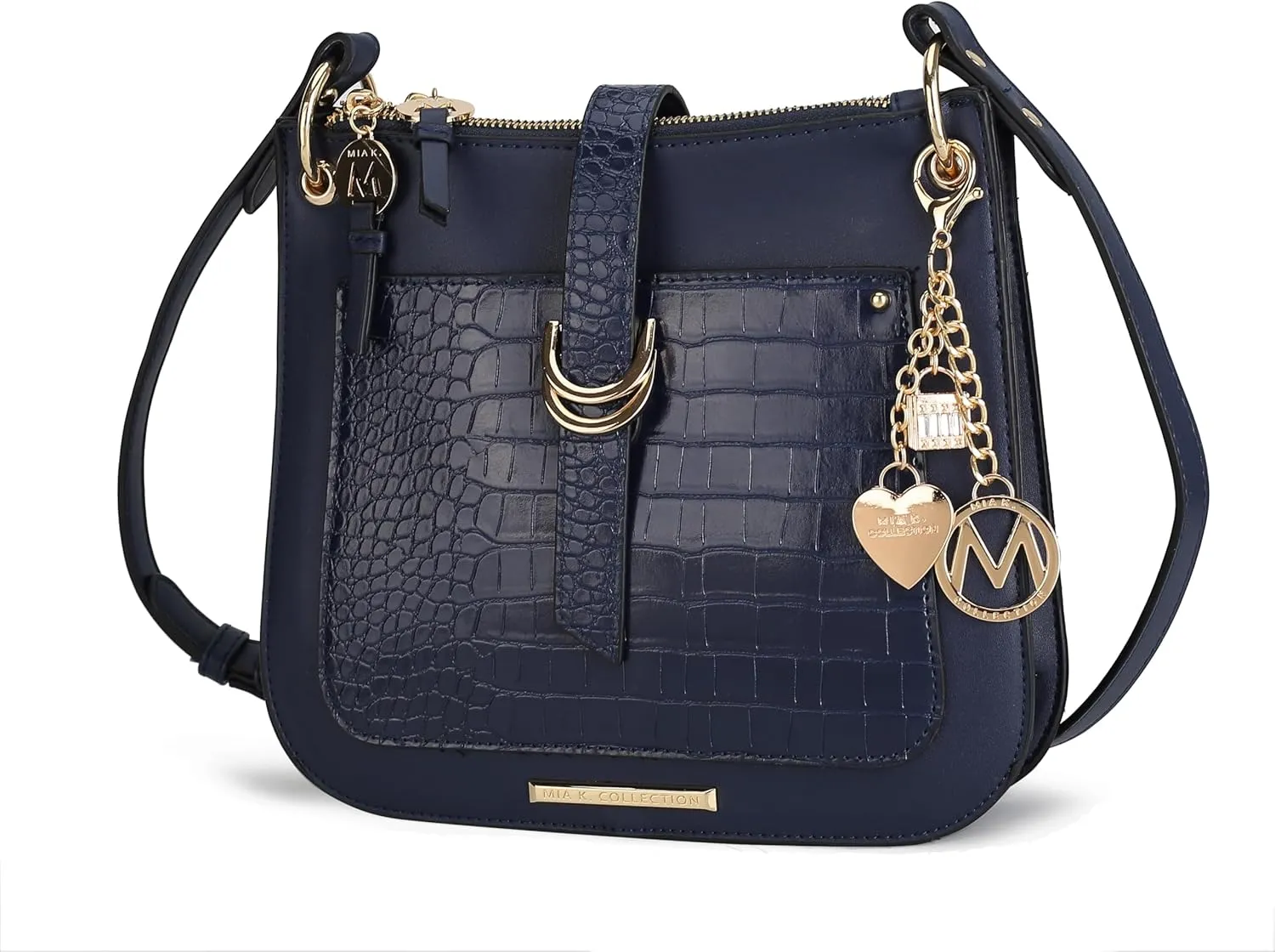 MKF Collection Women's Crossbody Bag, Vegan Leather Crossover Bag, Small Shoulder Bag Handbag by Mia K