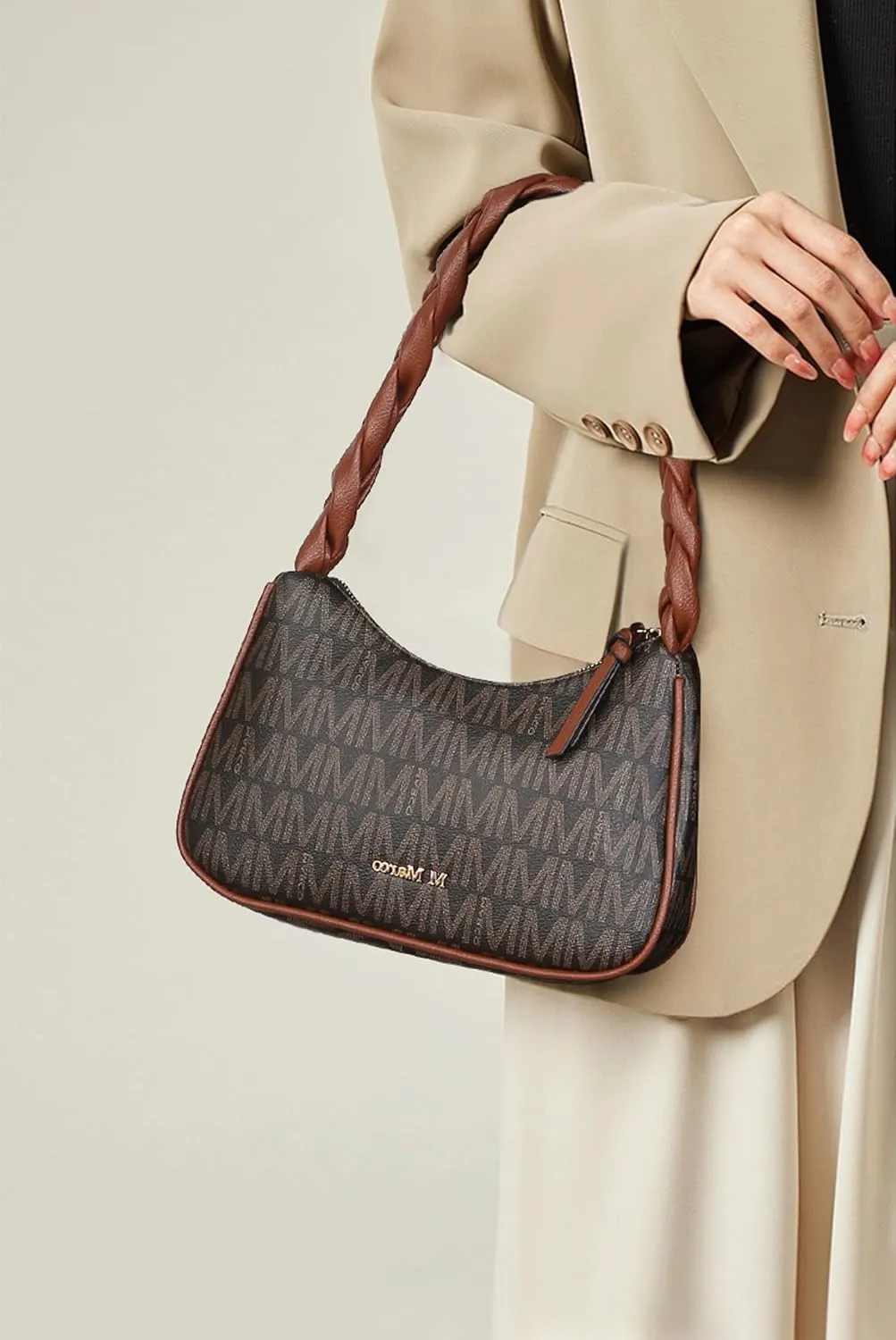 MKP Hobo Bags for Women Braided Top Handle Tote Handbag Shoulder Bag Ladies Trendy Designer Clutch Purse with Zipper Closure