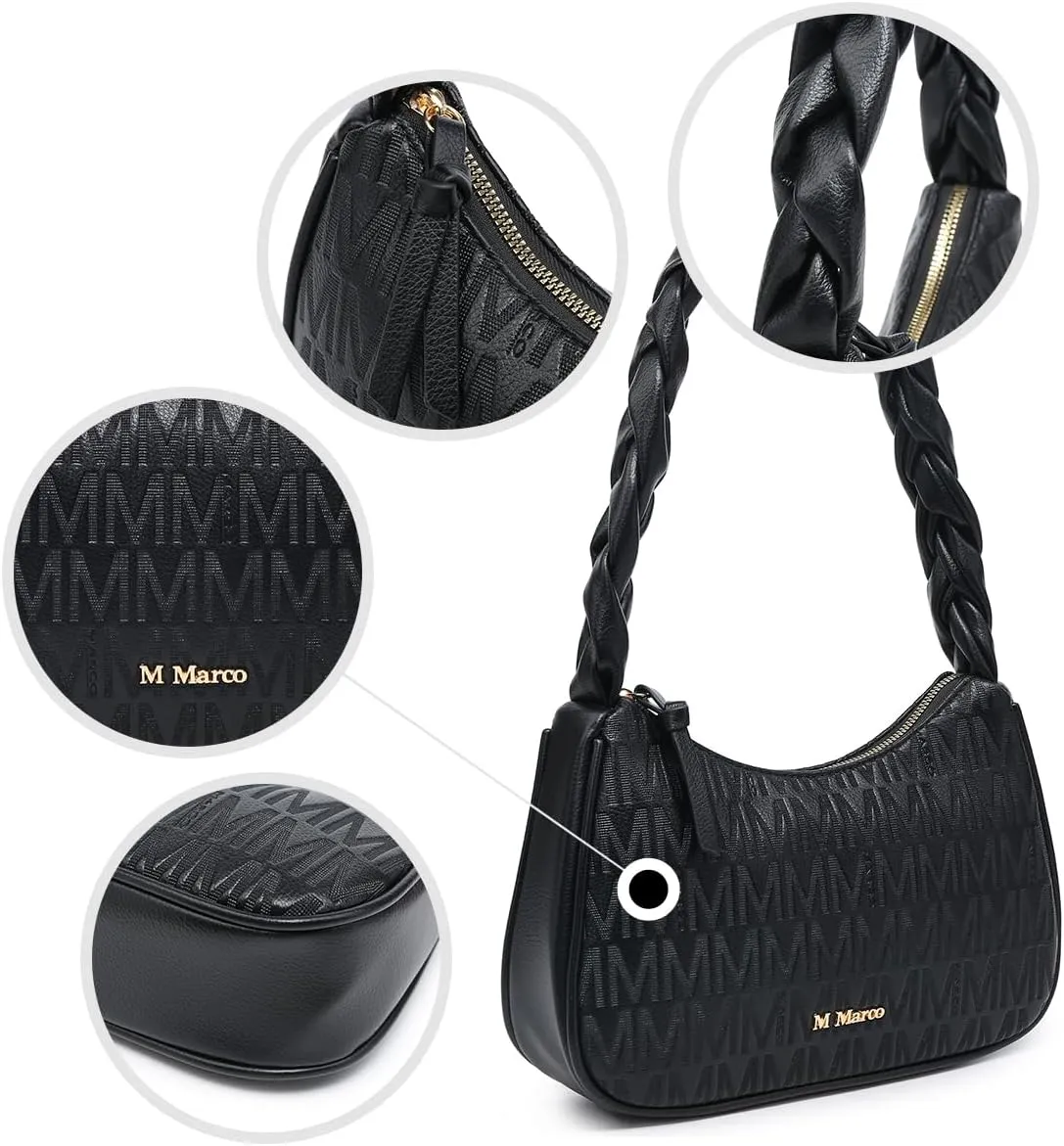 MKP Hobo Bags for Women Braided Top Handle Tote Handbag Shoulder Bag Ladies Trendy Designer Clutch Purse with Zipper Closure