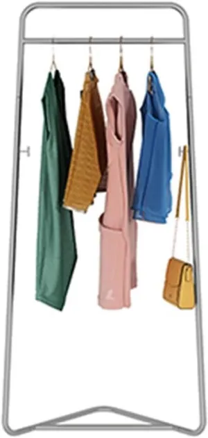 Mlaea Geometrically Designed Coat Rail, Heavy Duty Coat Hanger with 2 Hooks, Hat Handbag Hanger for Corner, Entryway, Living Room, Bedroom, Balcony, Office(Size:165 * 75CM,Color:A)
