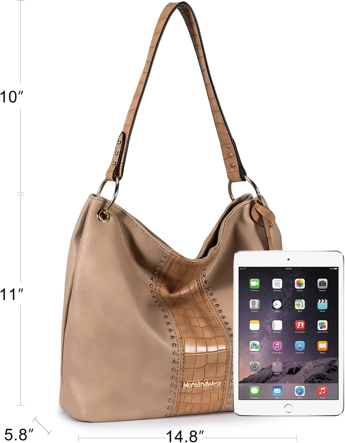 Montana West Purses for Women Hobo Shoulder Handbags with Zipper