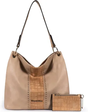 Montana West Purses for Women Hobo Shoulder Handbags with Zipper