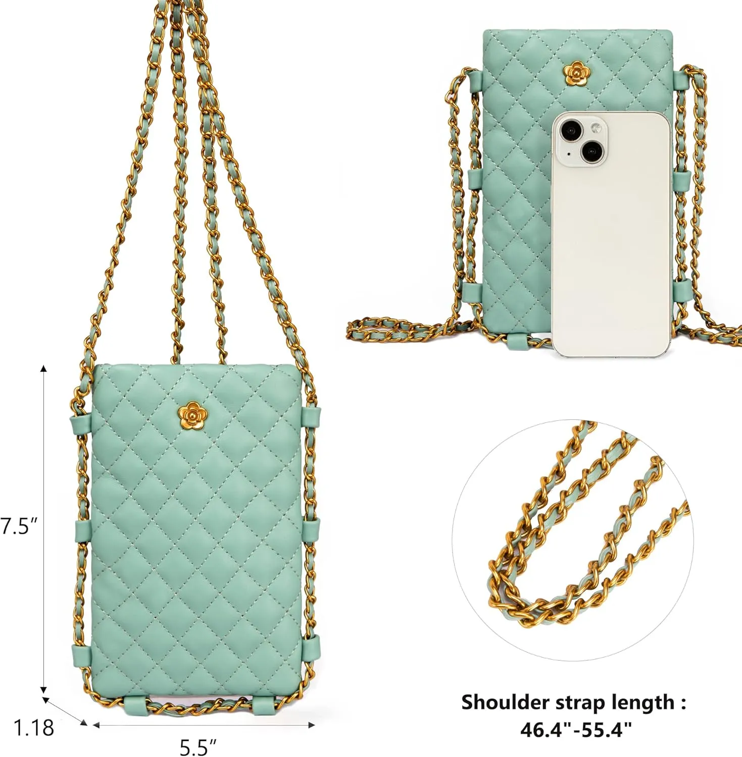 Montana West Quilted Small Crossbody Bags for Women Trendy Cell Phone Purse