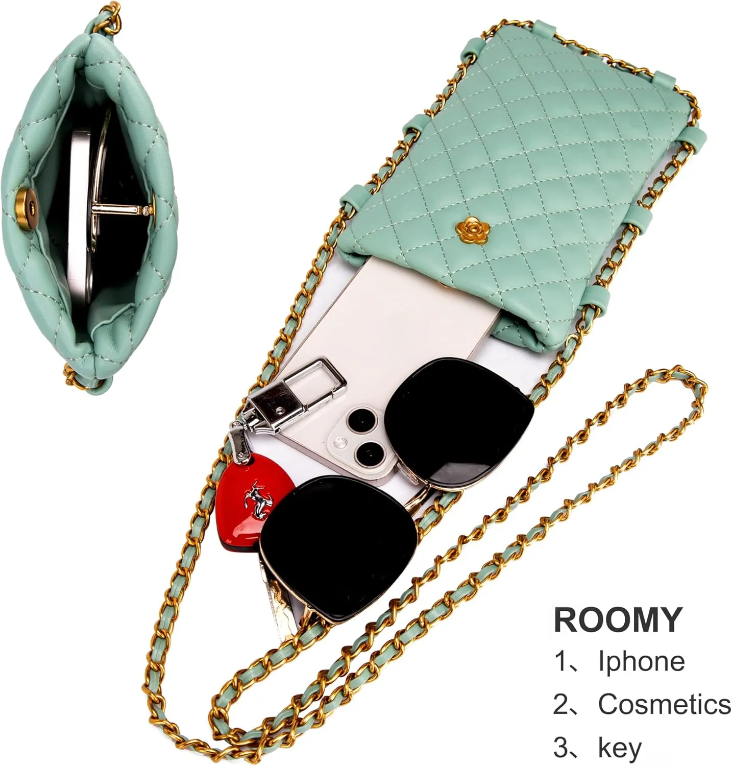 Montana West Quilted Small Crossbody Bags for Women Trendy Cell Phone Purse