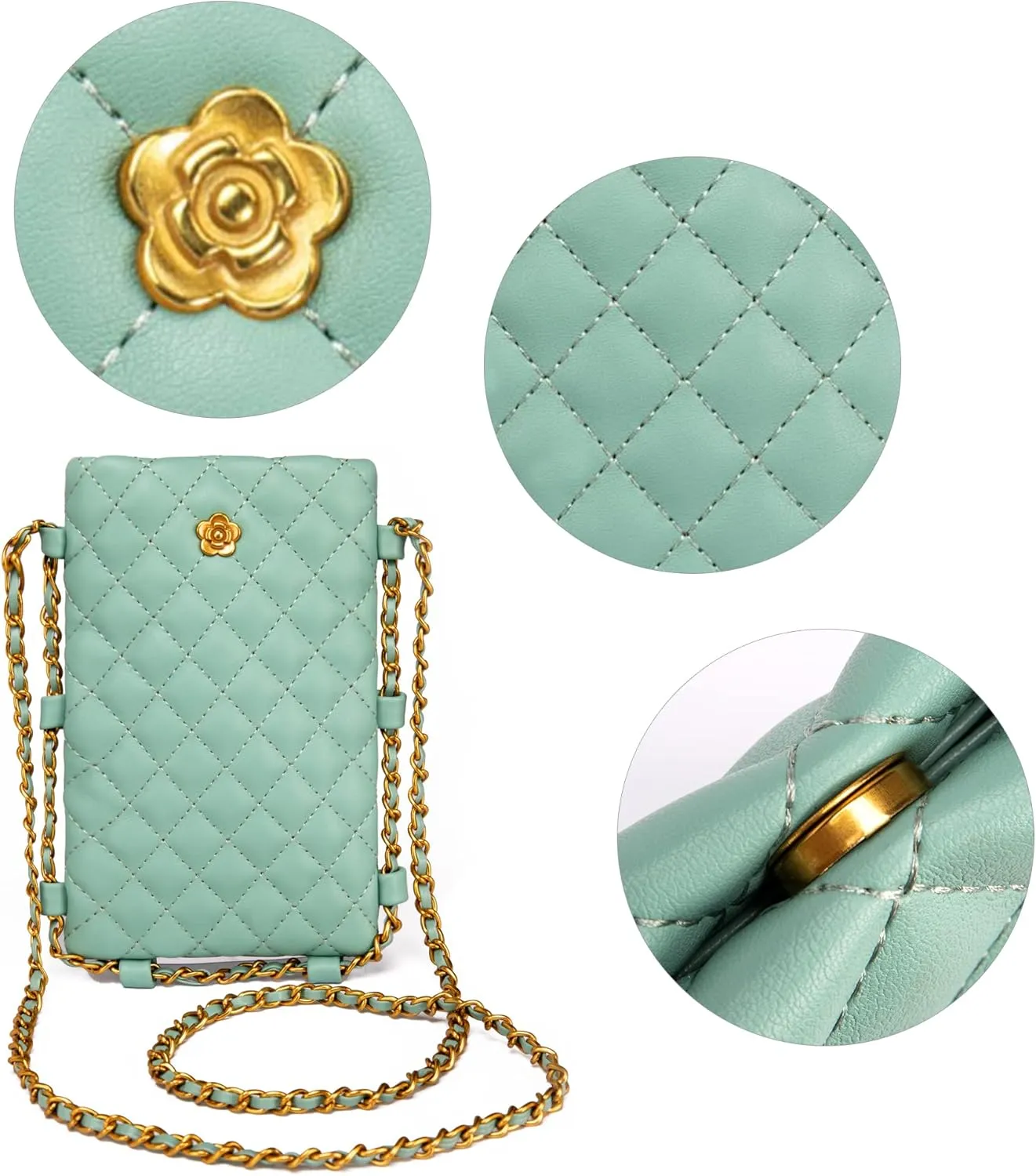 Montana West Quilted Small Crossbody Bags for Women Trendy Cell Phone Purse