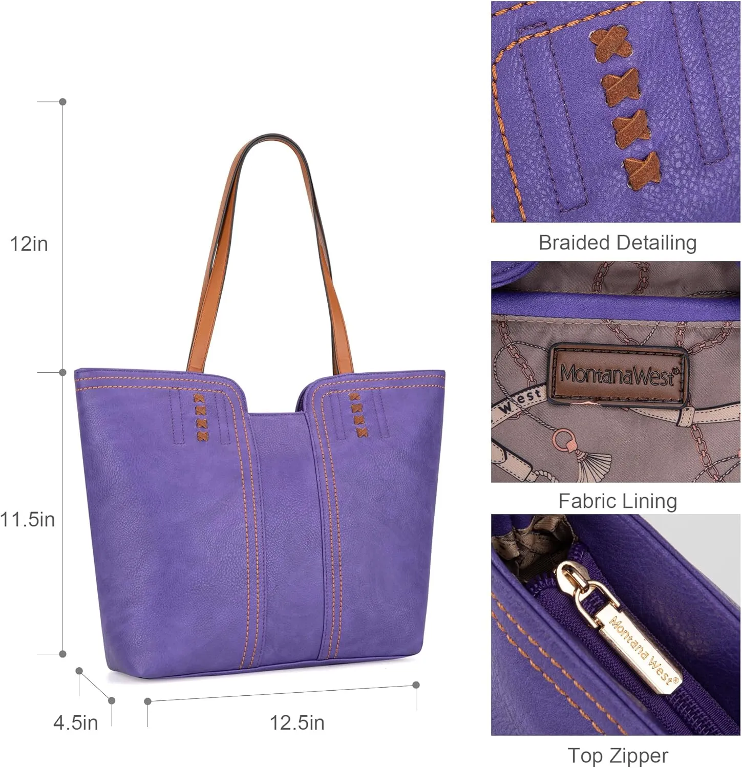 Montana West Tote Bag for Women Top Handle Satchel Purse