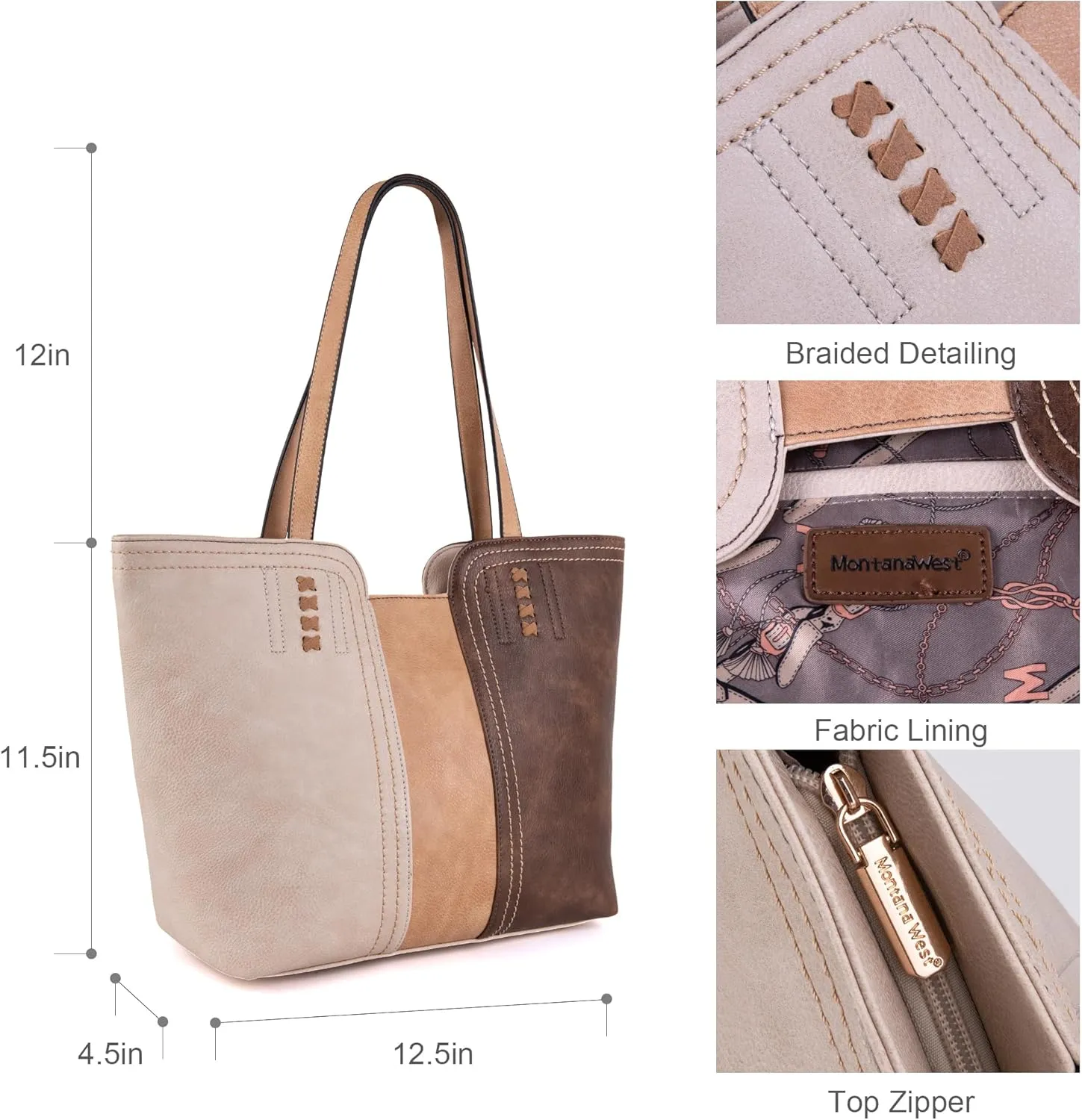 Montana West Tote Bag for Women Top Handle Satchel Purse