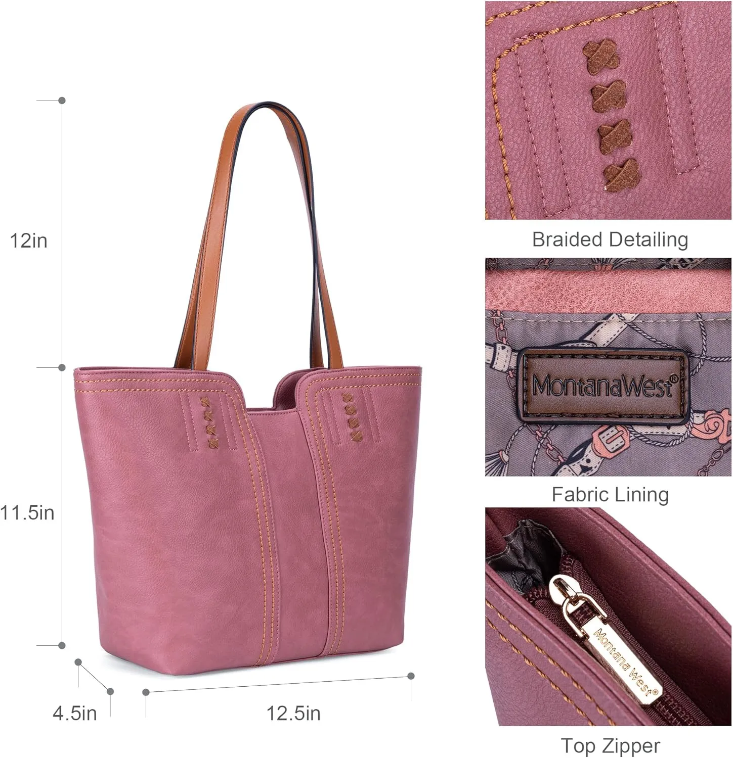 Montana West Tote Bag for Women Top Handle Satchel Purse