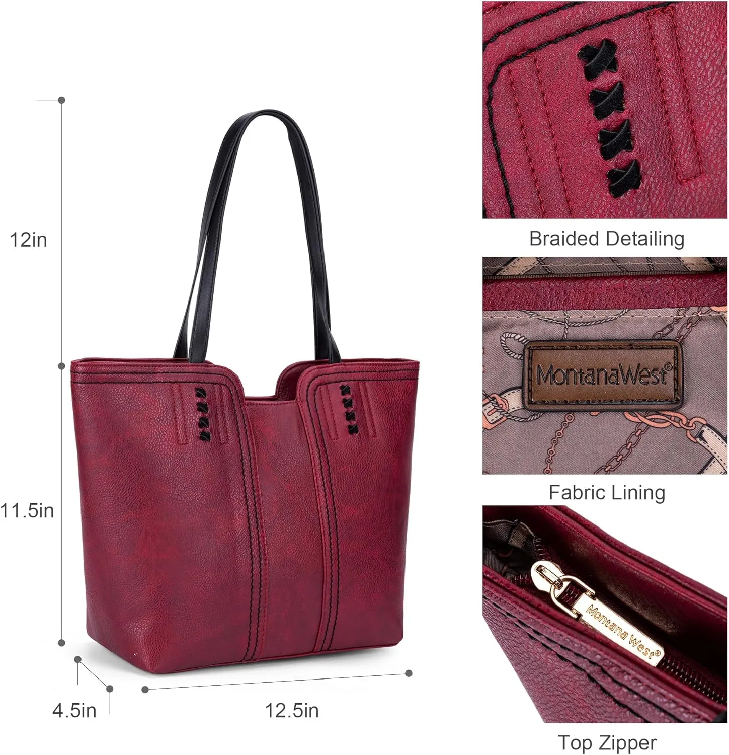 Montana West Tote Bag for Women Top Handle Satchel Purse