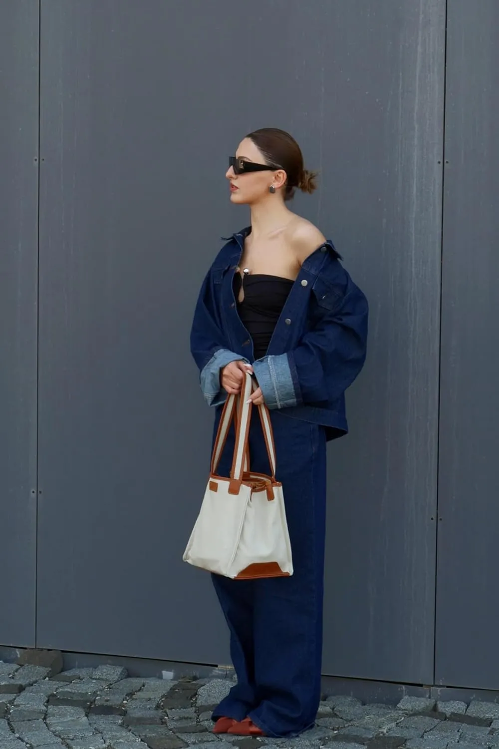 Montana West x Lee Canvas Tote Bag for Women Square Shoulder Handbag with Multiple Pockets for Work