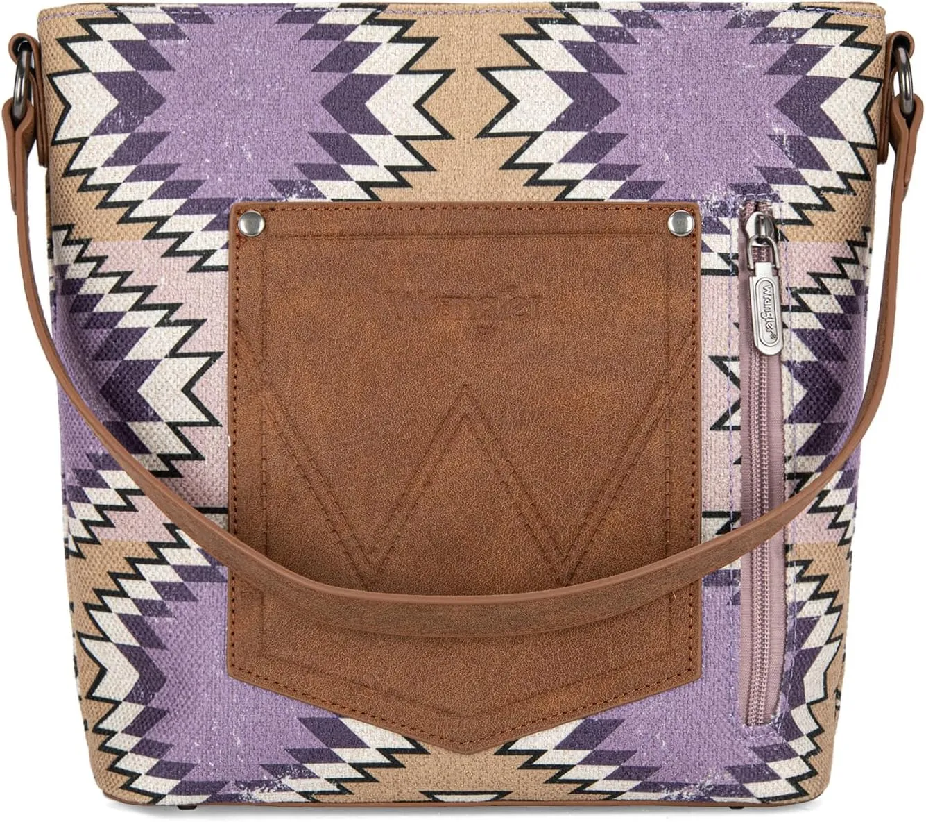 Montana West x Wrangler Hobo Bag for Women Aztec Boho Shoulder Purse with Wide Strap