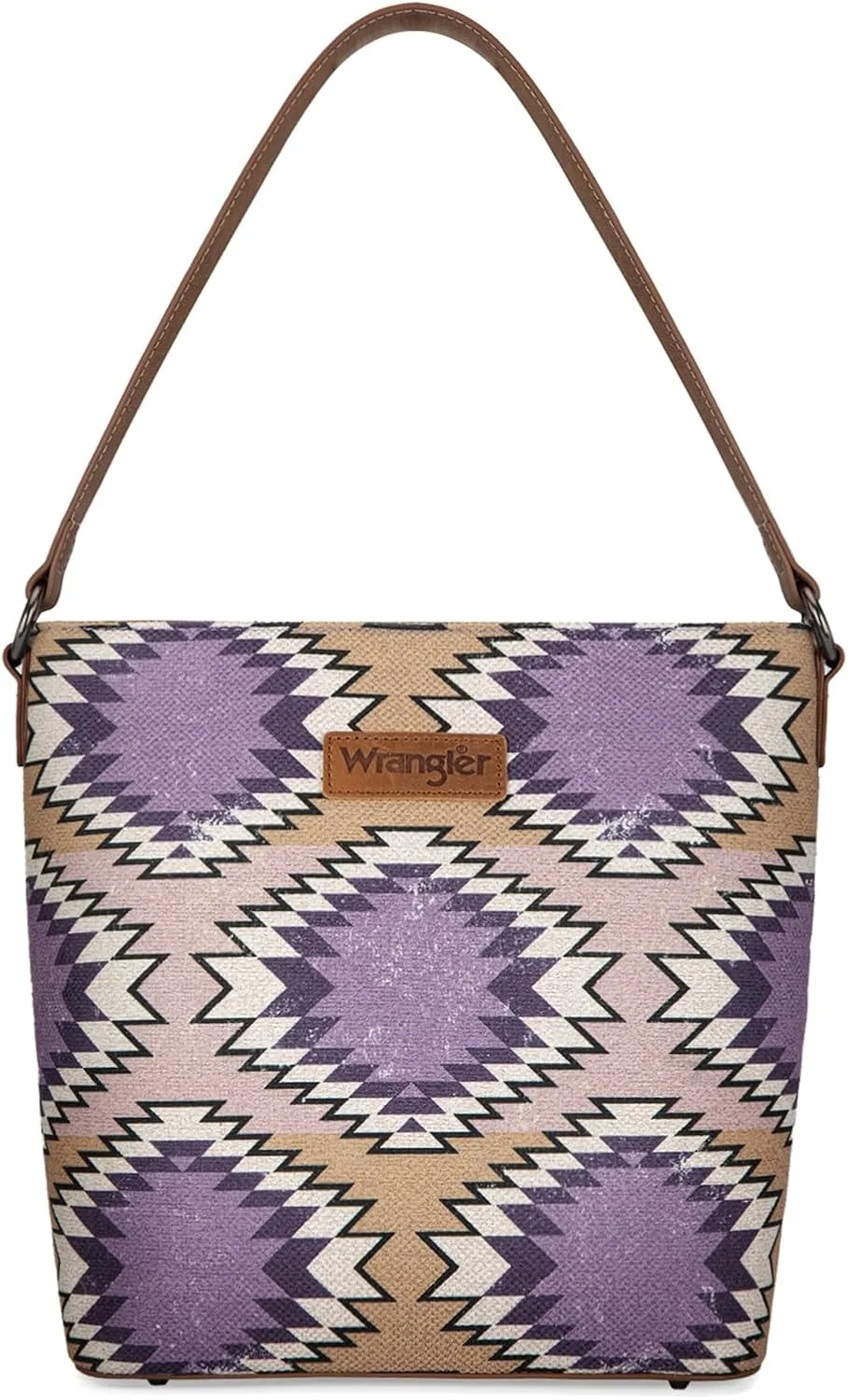 Montana West x Wrangler Hobo Bag for Women Aztec Boho Shoulder Purse with Wide Strap