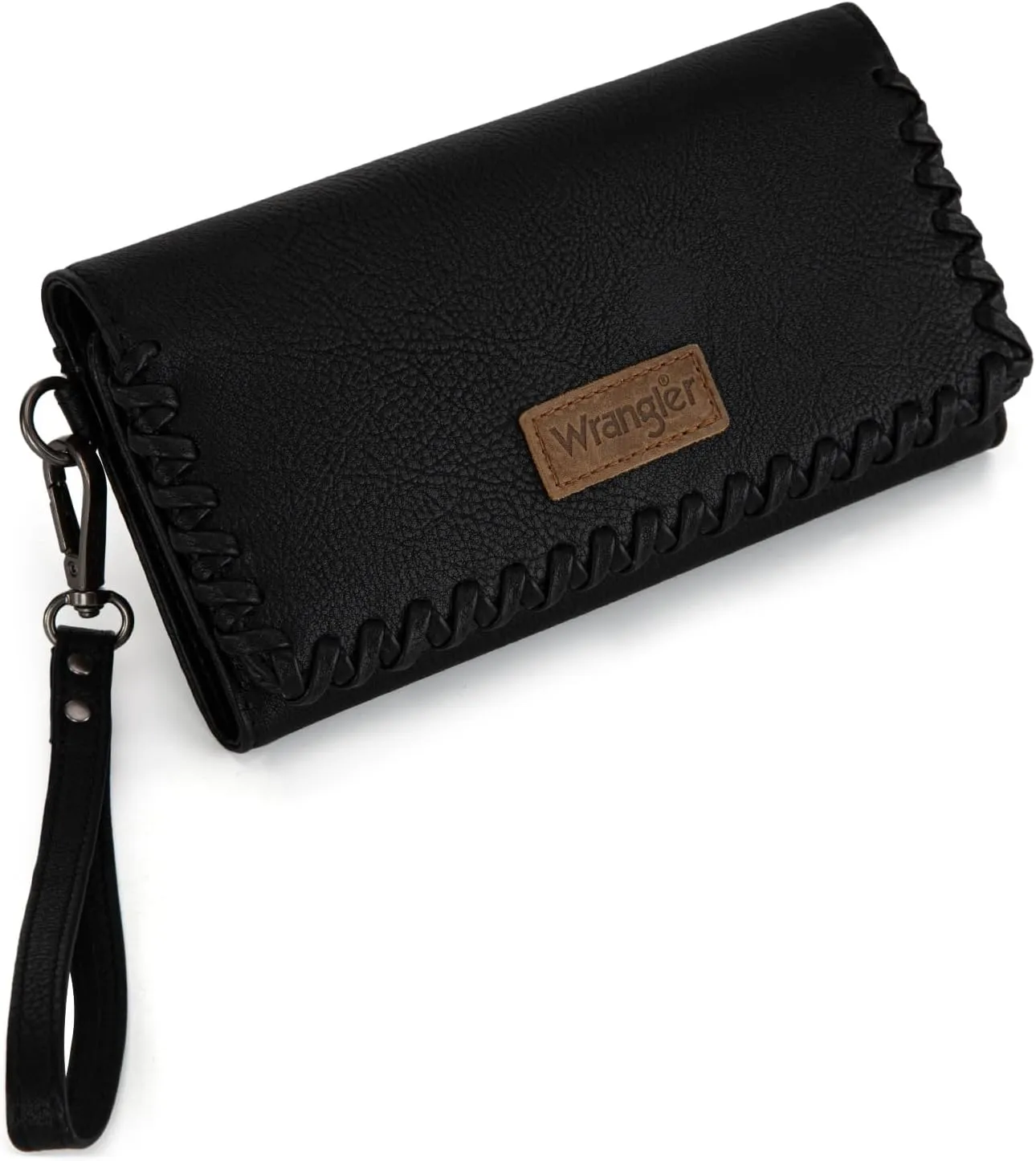 Montana West x Wrangler Wallet Women Trifold RFID Wristlet Wallet for Women Clutch Purse with Card Holder