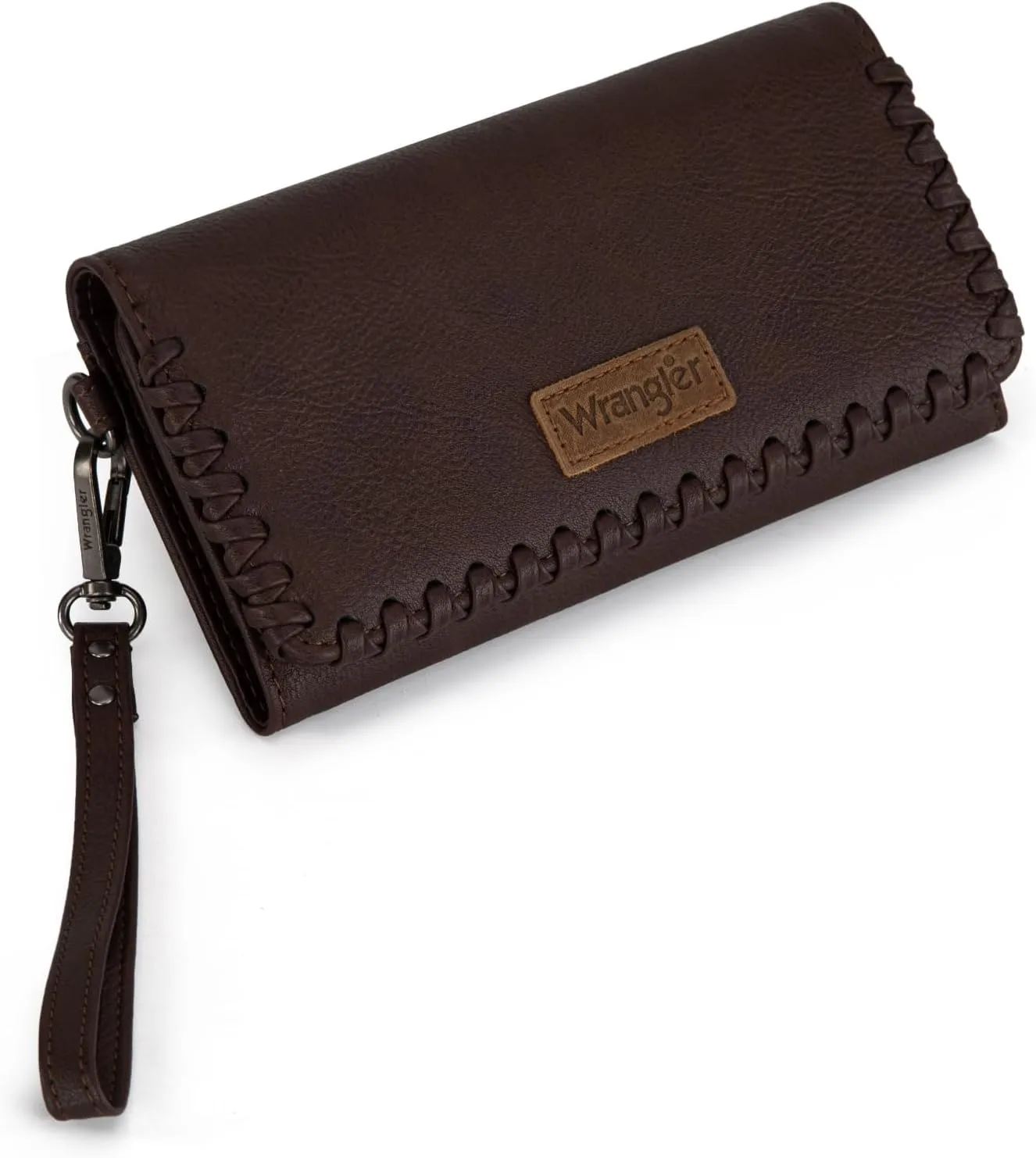 Montana West x Wrangler Wallet Women Trifold RFID Wristlet Wallet for Women Clutch Purse with Card Holder