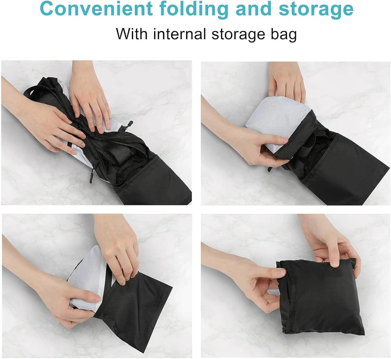 Mother Pearl Tiles Folding Chest Bag with Multiple Pockets Lightweight And Durable Design