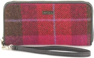 Mucros Weavers Tweed Zippered Wallet & Wristlet