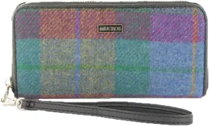 Mucros Weavers Tweed Zippered Wallet & Wristlet
