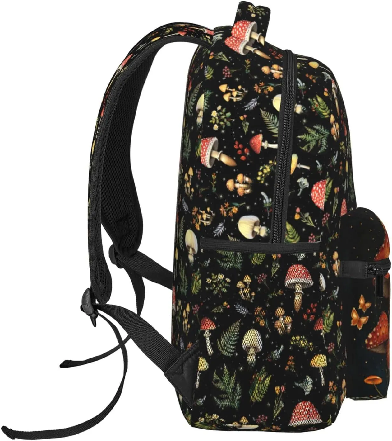 Mushroom Backpack for Boys Girls Bookbags Lightweight Adjustable Elementary Middle High School Bags for Kids Children Teenagers Travel Daypack Laptop Hiking Backpacks