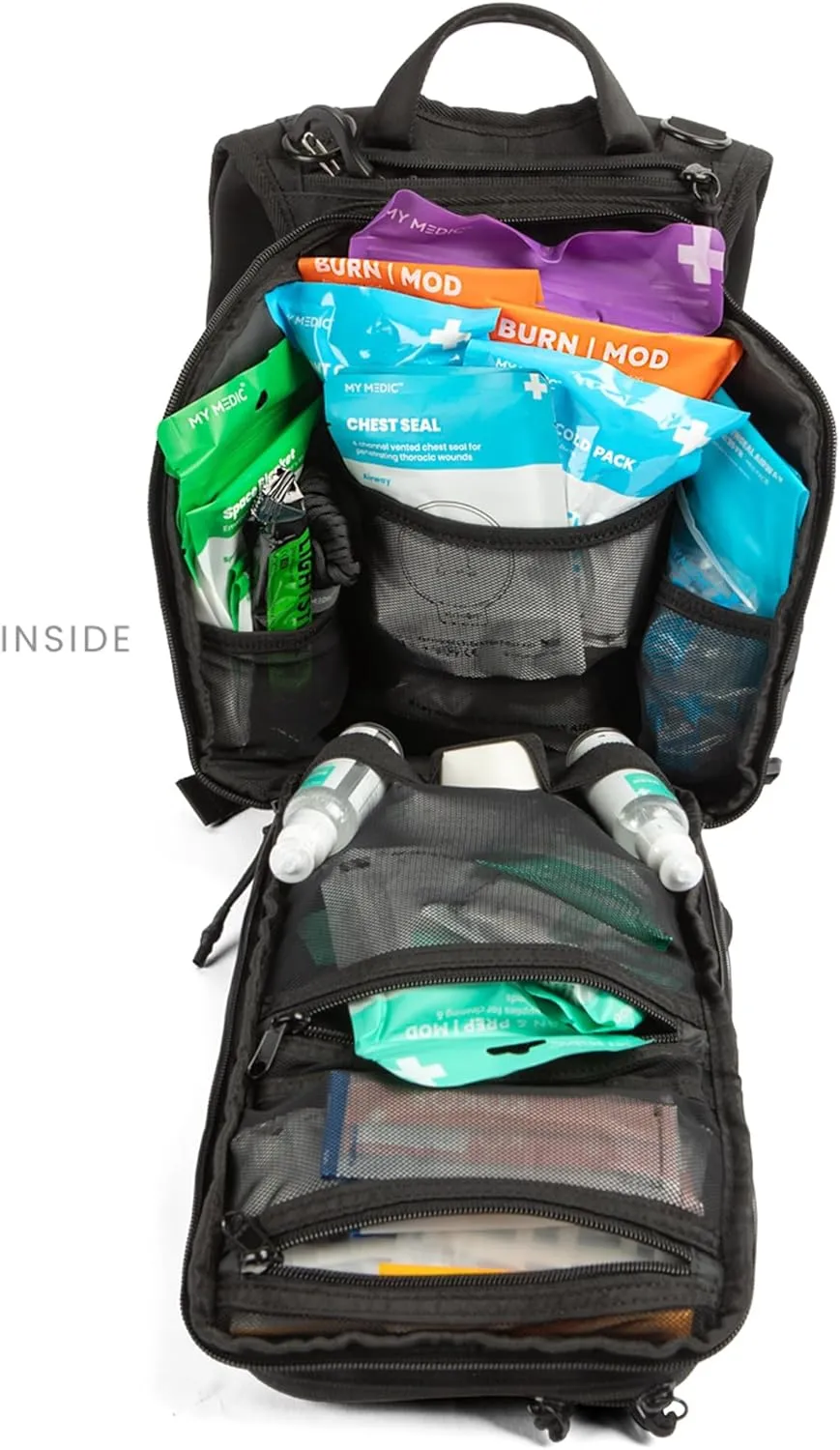 My Medic Recon Standard - HSA FSA First Aid Kit - 200  First Aid and Survival Essentials, Supplies, & Must Have IFAK for Home, Car, Office or Business - Black