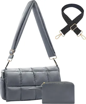 NAARIIAN Puffer shoulder bag Cotton Padded handbag designer quilted crossbody dupes women lightweight purse