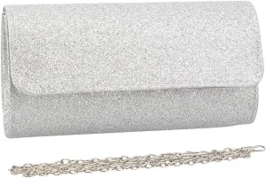 Naimo Flap Dazzling Small Clutch Bag Evening Bag With Detachable Chain