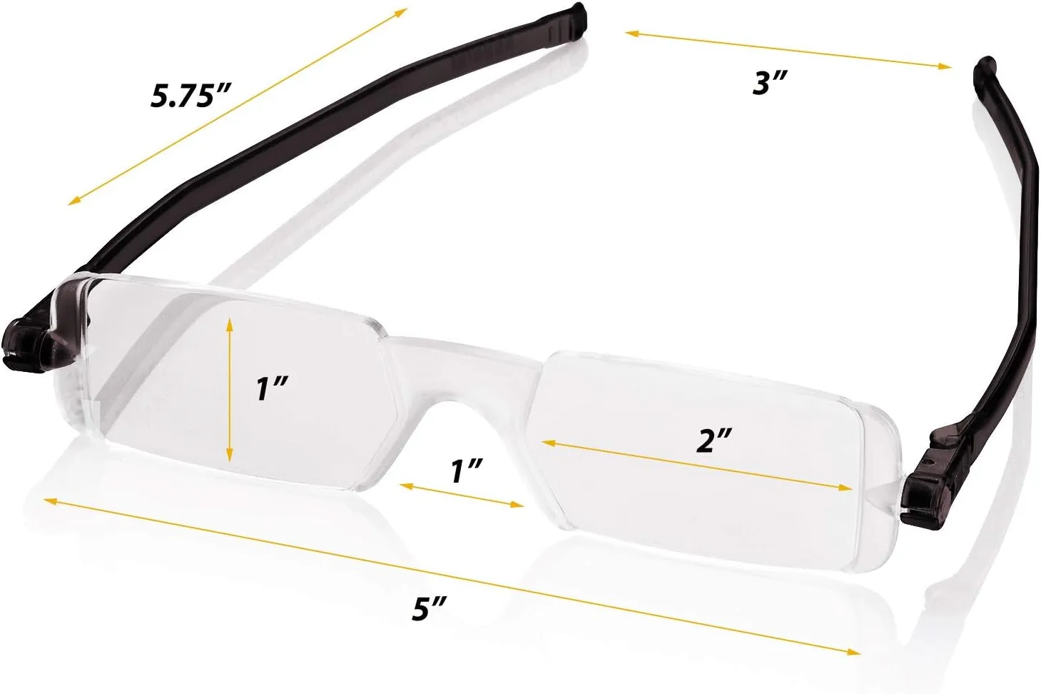 Nannini Compact One Optics 1.0 Temples Reading Glass (Crystal)