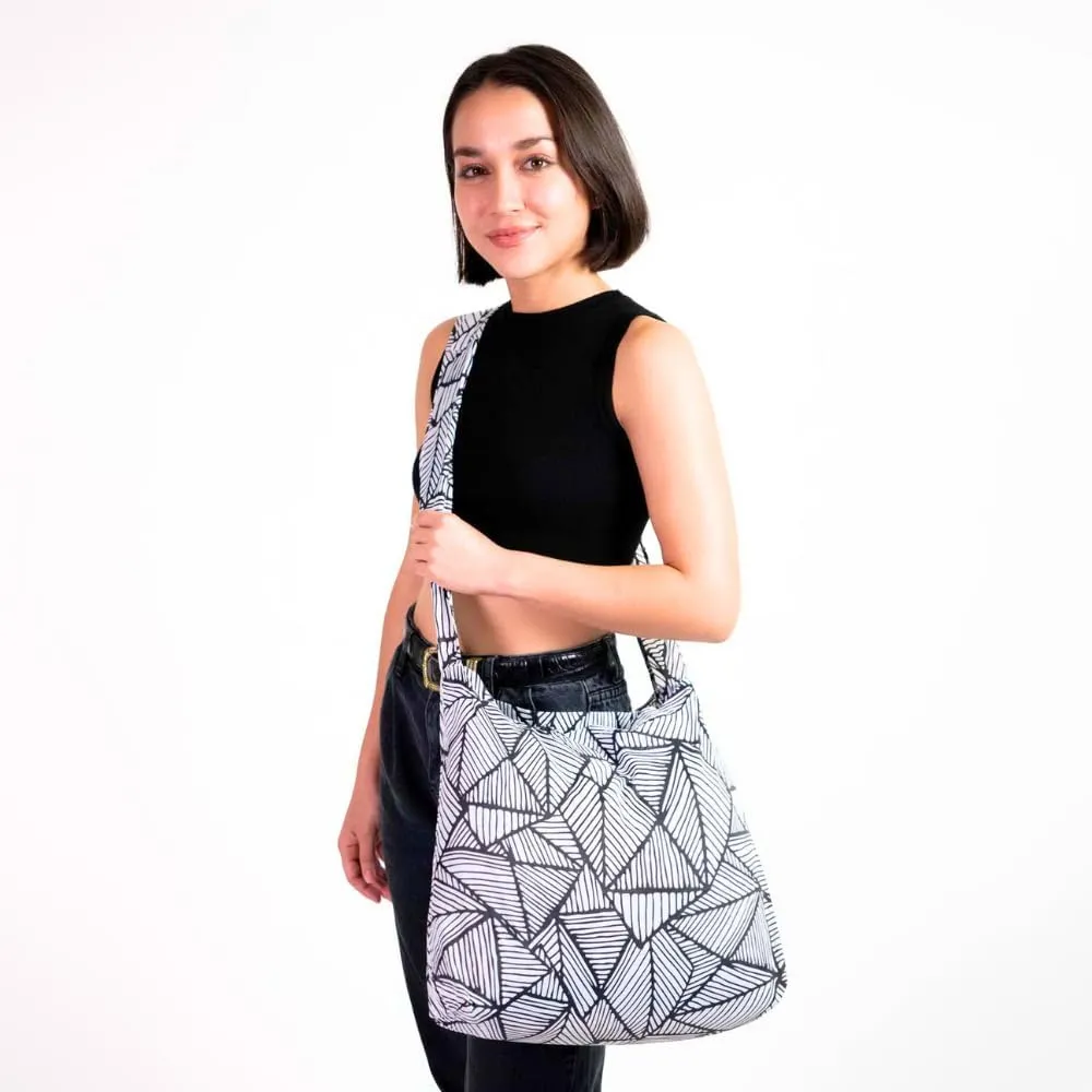 Nanobag Ultra-Lightweight Sling Cross-Body Bag | Perfect for Travel, Shopping & Daily Use | Reusable - Tiny - Eco-Friendly (Sketch, One Size)