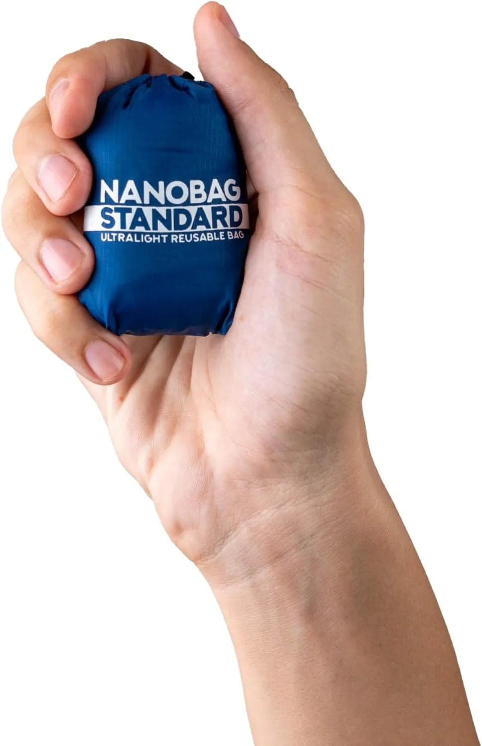 Nanobag Ultra-Lightweight Standard Tote Bag | Perfect for Travel, Shopping & Daily Use | Reusable - Tiny - Eco-Friendly (Standard, Navy)